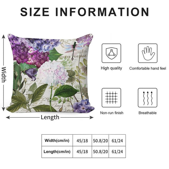 Garden Glow Soft Fade-Resistant Throw Pillow