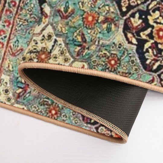 Antique Persian Kerman Rug Print  Absorbent Bath Mat