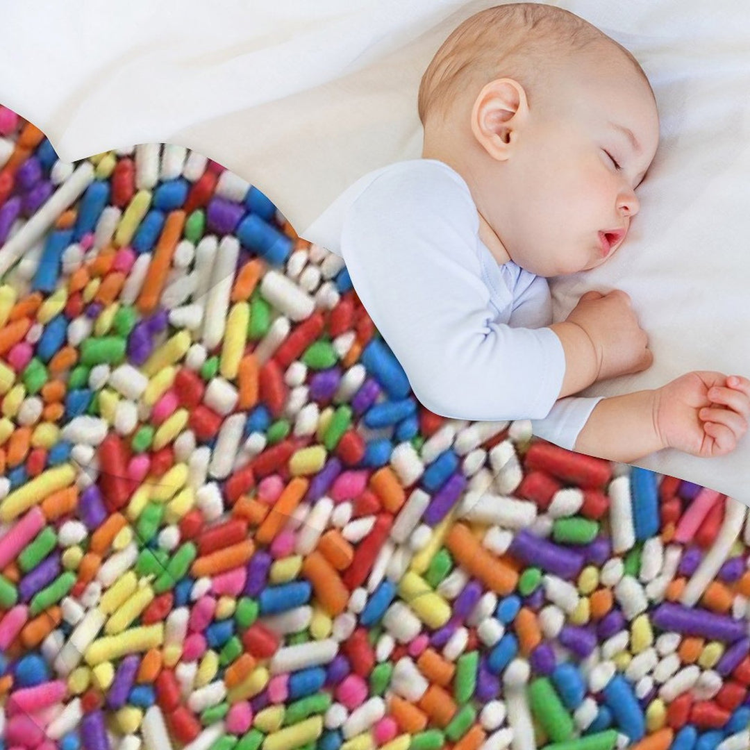 Rainbow Sprinkles Anti-pilling Throw Blanket