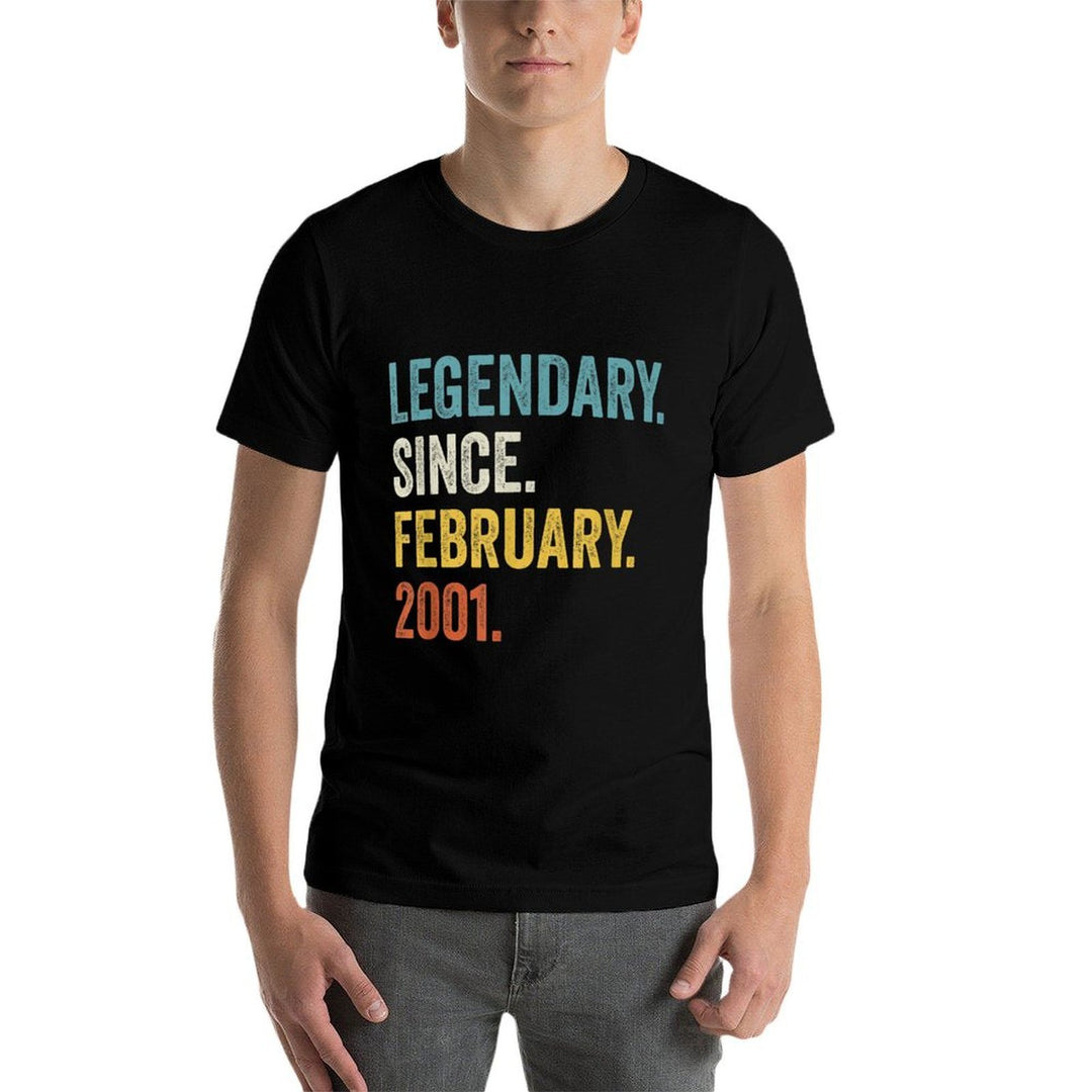 Legendary Since February 2001 21st Birthday  Relaxed-fit T-Shirt