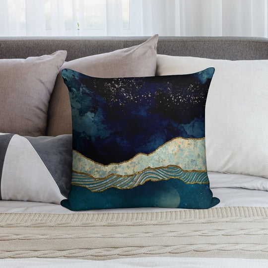 Indigo Sky Soft Skin-Friendly Throw Pillow