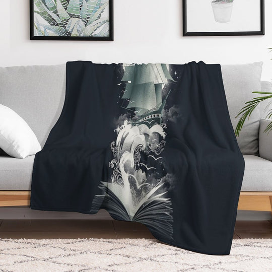 Book of Adventures Quick-dry Throw Blanket