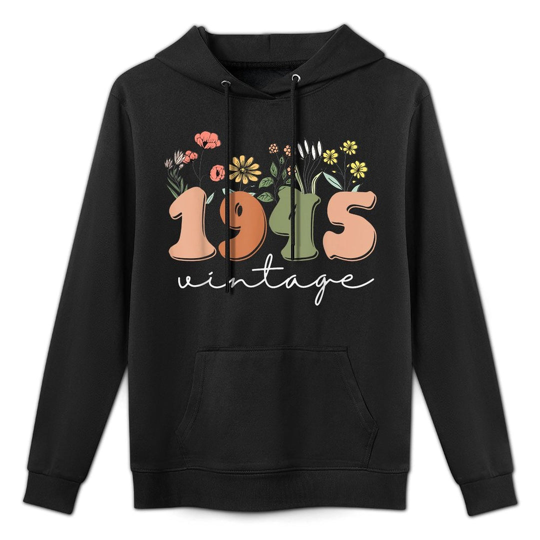 80 Years Old Vintage 1945 80th Birthday Wildflower Women Unisex Design Hoodie