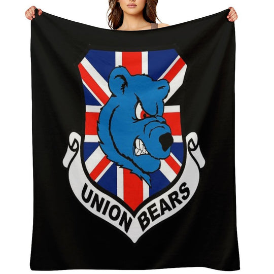 Union Bears Wrinkle-free Throw Blanket