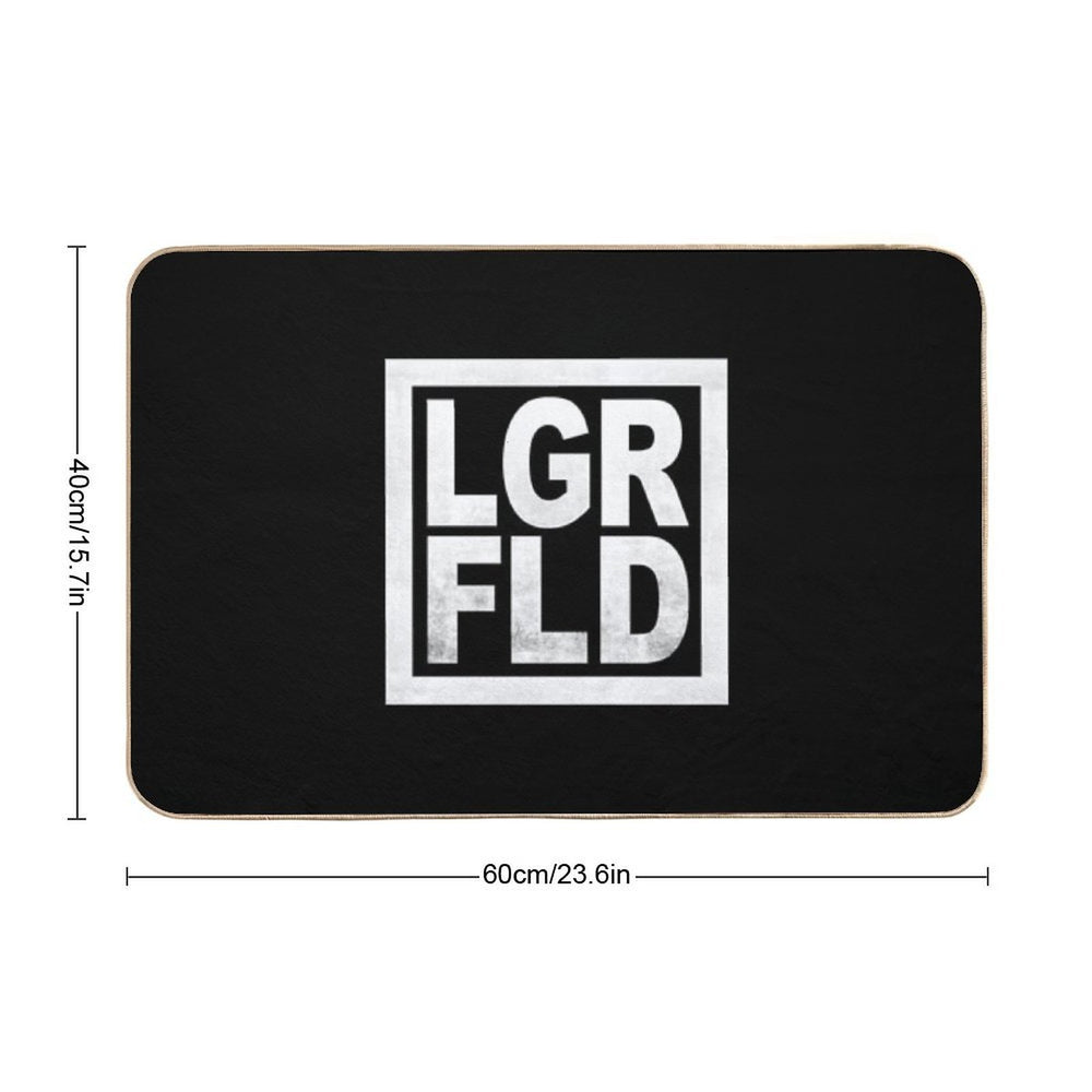 LGRFLD – Lagerfeld  White on Black  Odorless Bath Mat