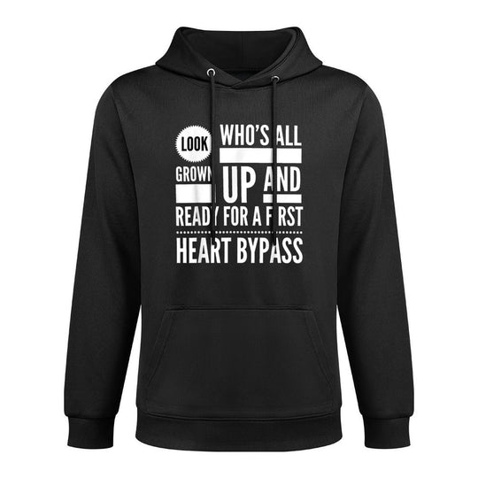 Funny Heart Bypass 1969 50th Birthday Gag Gift Party Idea Shape Retention Hoodie