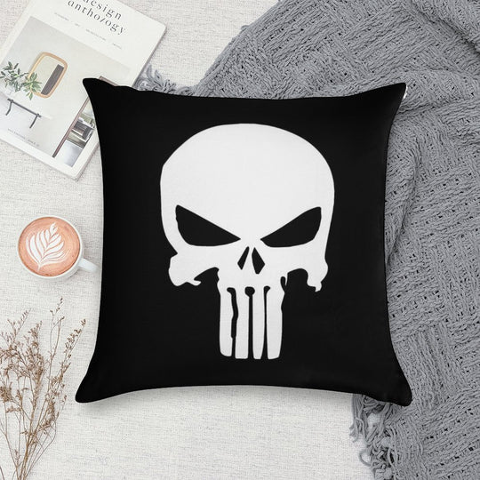 Punisher Skull Inspired Soft Warmth Comfort Throw Pillow