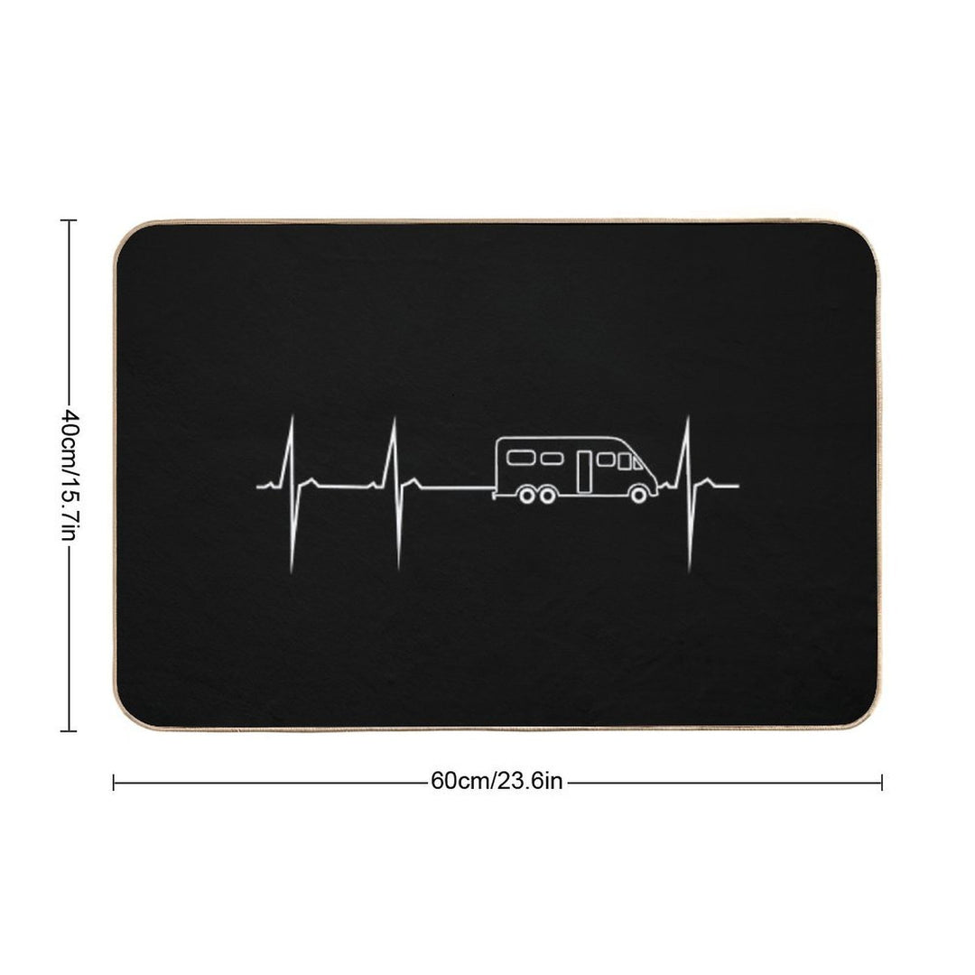 My Heart Beats for RV Camping  Non-Slip Bath Mat