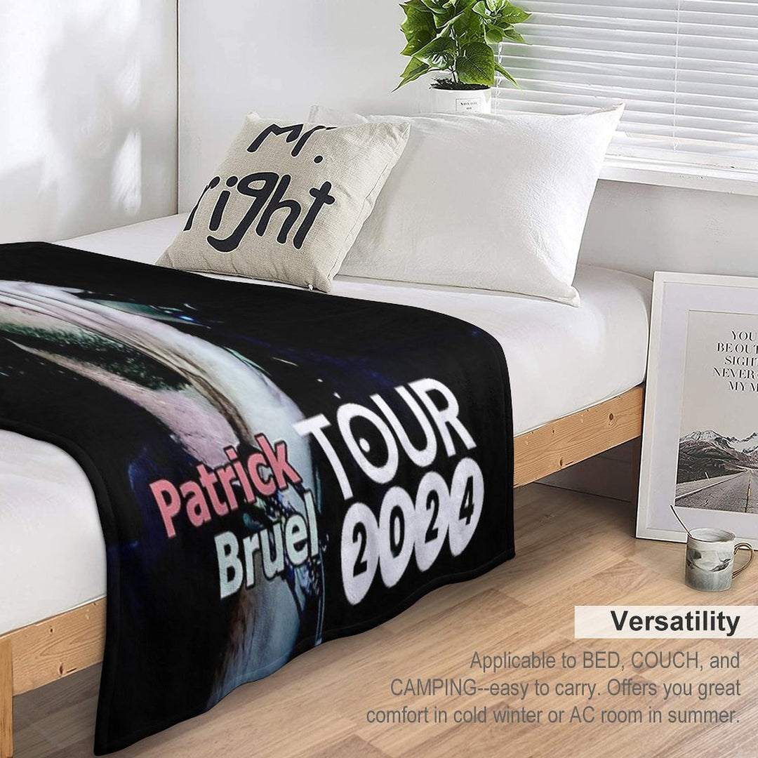 Bilanya Patrick Bruel Show Tour TOURNEE En ACOUSTIQUE 2022 Velvety-soft Throw Blanket