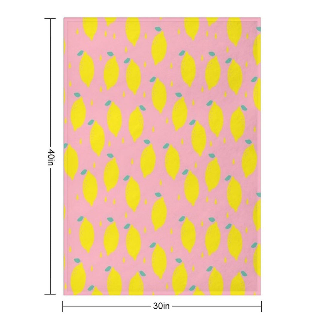 Sweet Lemon Pattern Premium Throw Blanket