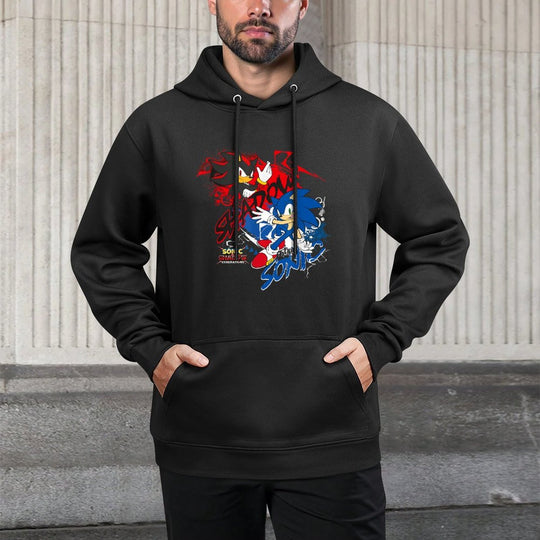 Sonic The Hedgehog Sonic X Shadow Generations Shadow & Sonic Colorfast Hoodie
