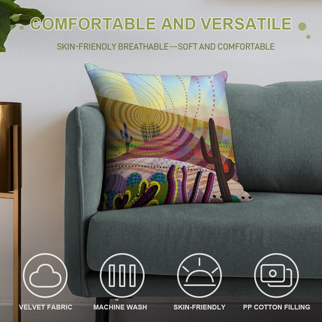 Desert Eye Soft Ultra-Soft Texture Throw Pillow