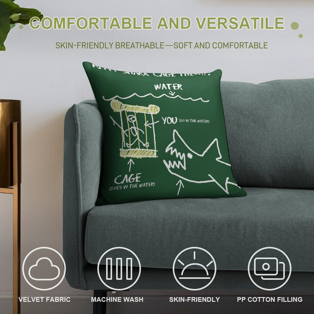 Farewell And Adieu... Soft Short Plush Fabric Throw Pillow