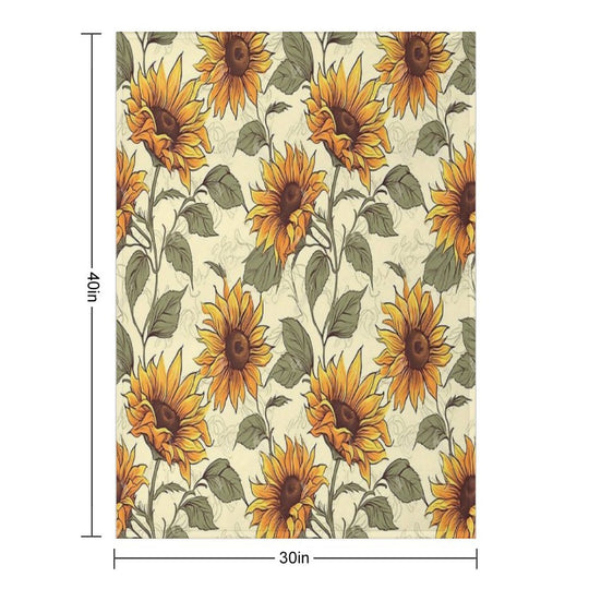 Sunflower Tapestry Wrinkle-free Throw Blanket