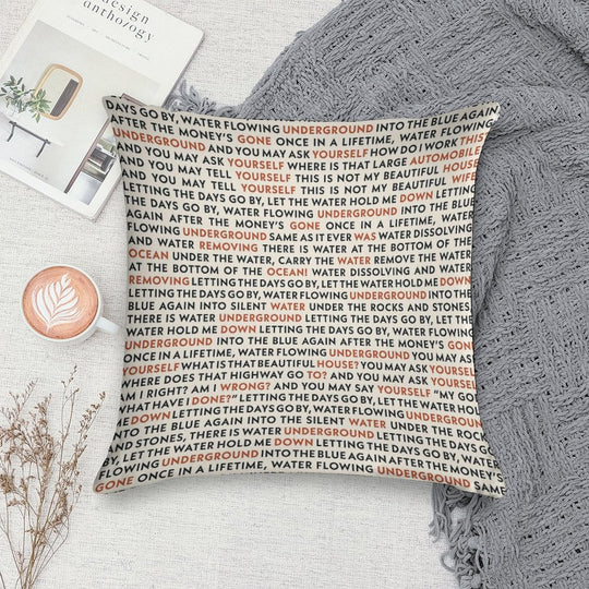 Talking Heads - Once in A Lifetime Soft Fade-Resistant Throw Pillow