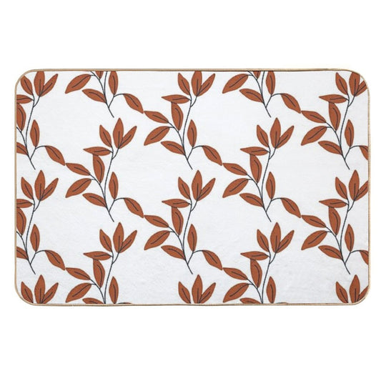Brown Autumn Branch  Anti-Trip Bath Mat