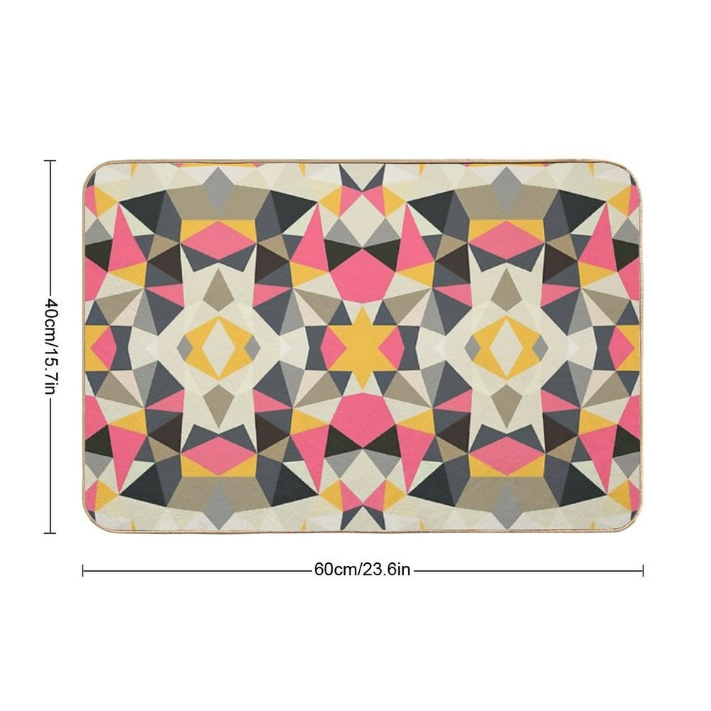 Lemonade Stand Tribal  Pet-Safe Bath Mat