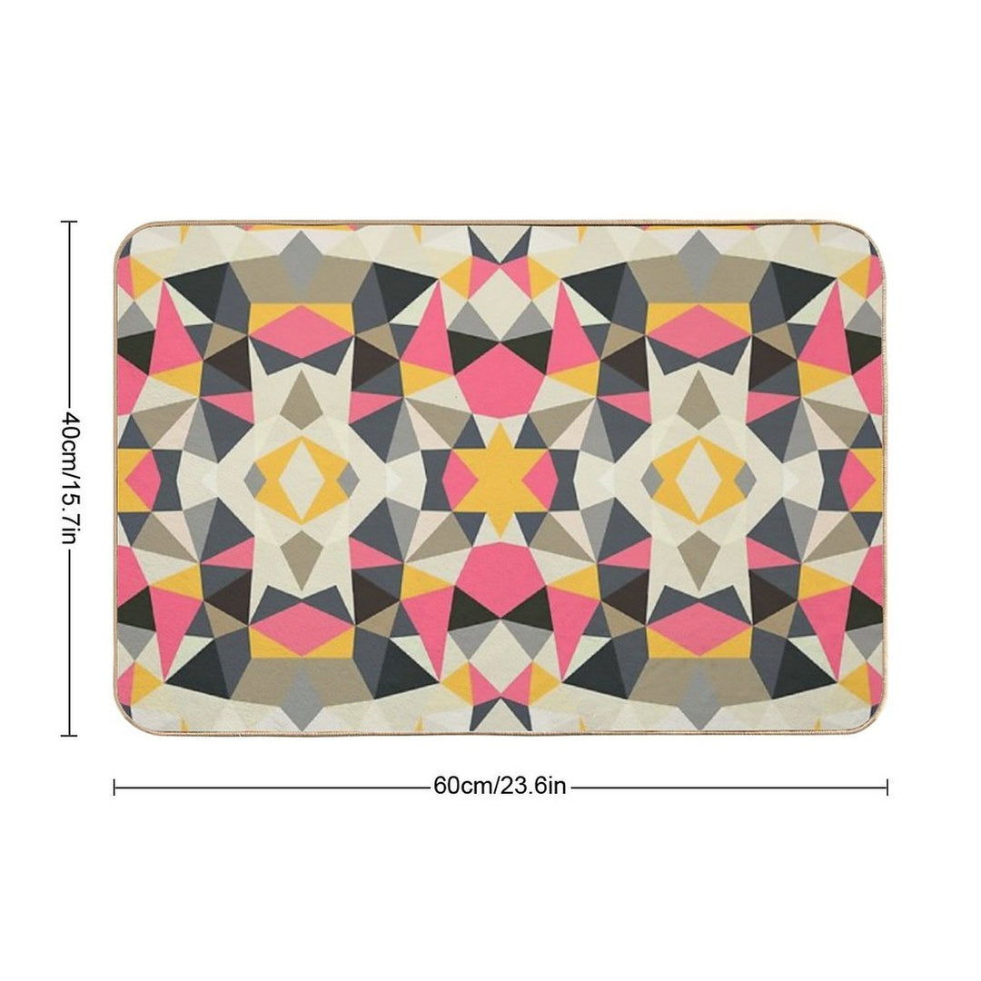 Lemonade Stand Tribal  Pet-Safe Bath Mat