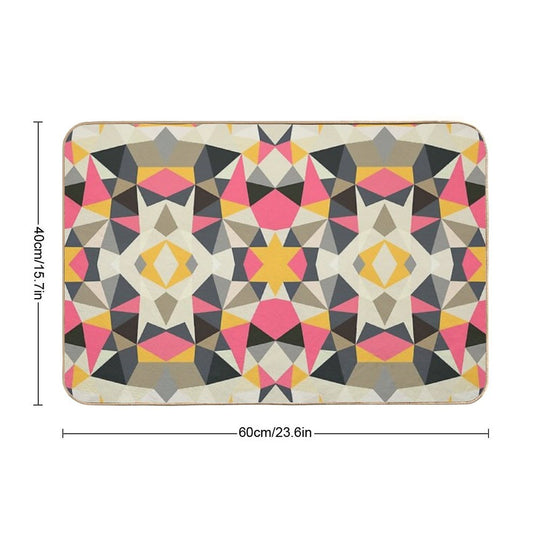 Lemonade Stand Tribal  Pet-Safe Bath Mat