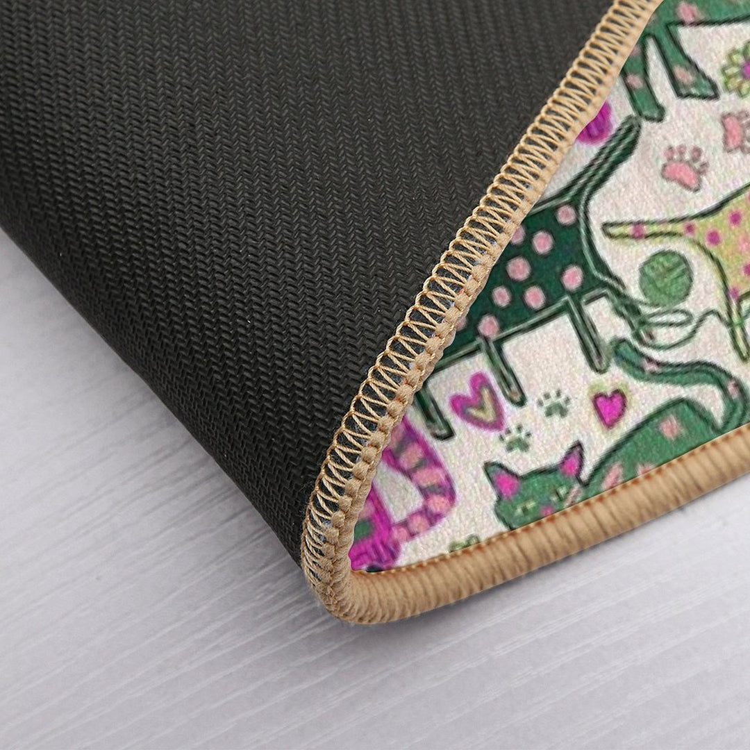 Playful Cats  Non-Slip Bath Mat