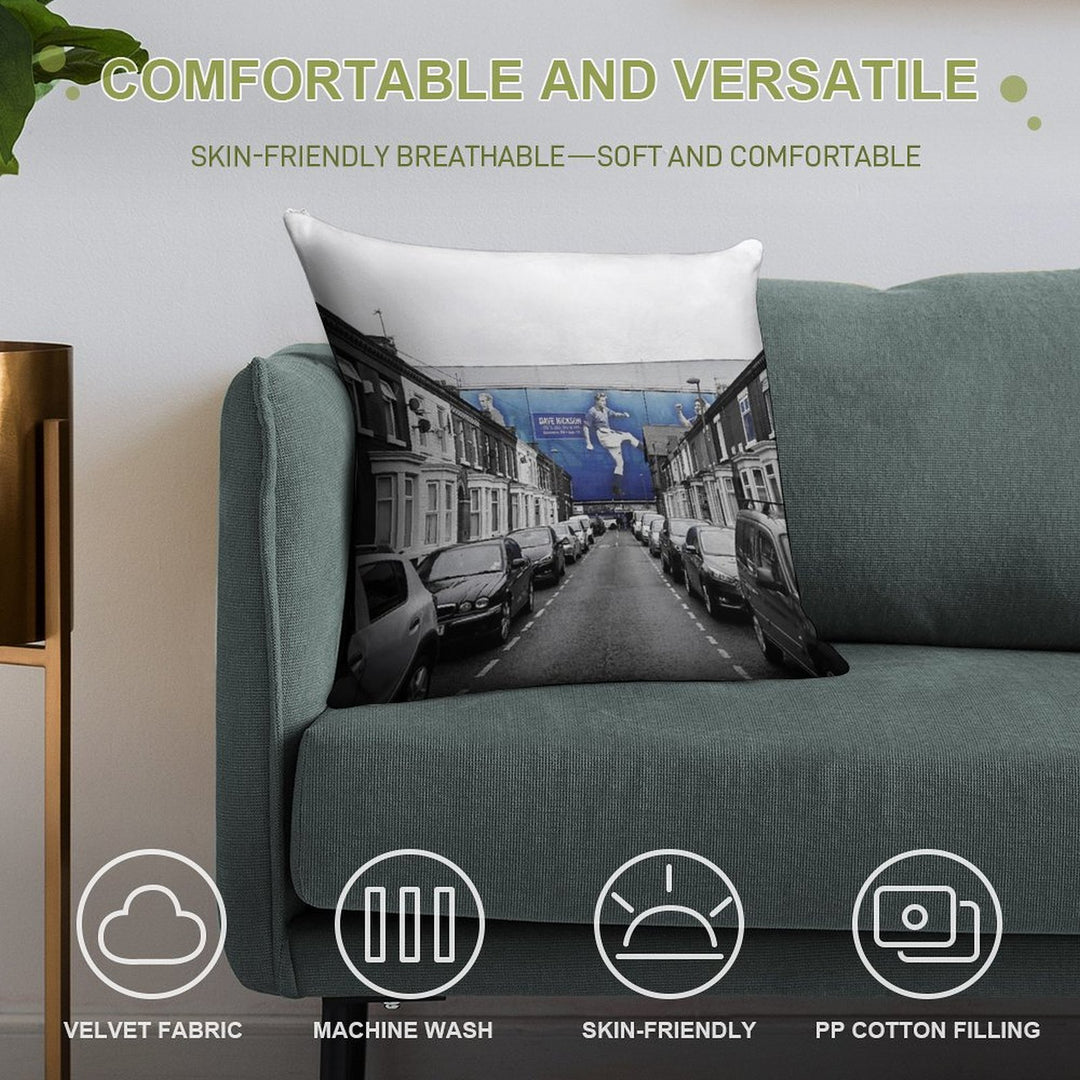 When Saturday Comes (Goodison Park, Everton) Soft Anti-Pilling Throw Pillow