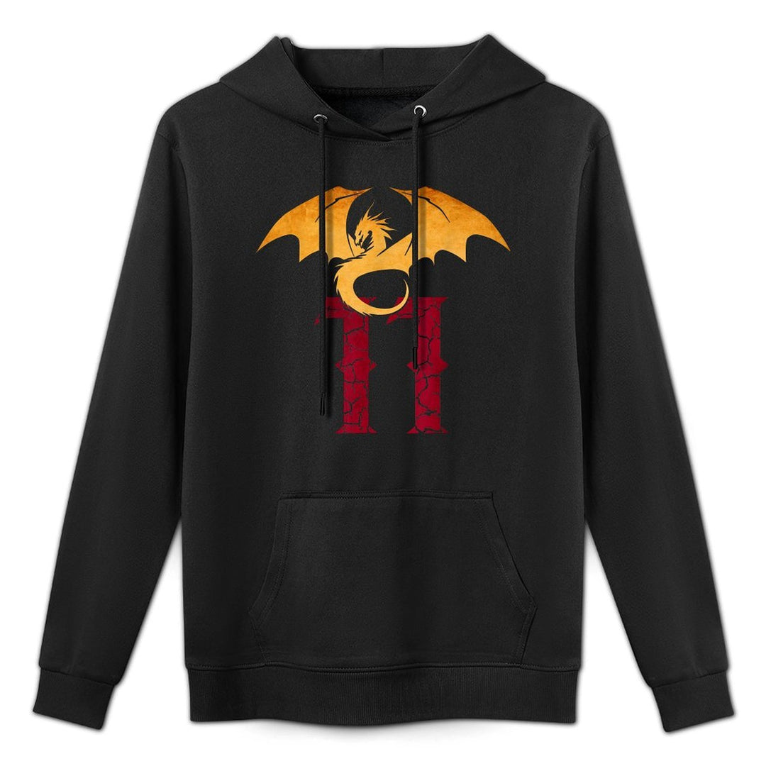 11 Year Old Birthday Dragon Fantasy 11th Bday Boy Kangaroo Pocket Hoodie
