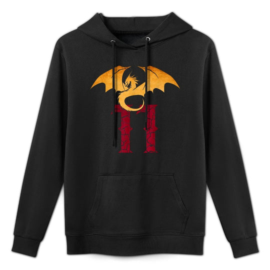 11 Year Old Birthday Dragon Fantasy 11th Bday Boy Kangaroo Pocket Hoodie