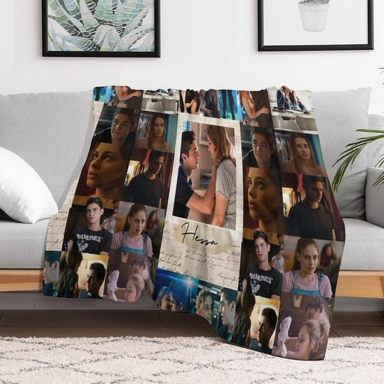 Hessa Collage Machine-washable Throw Blanket