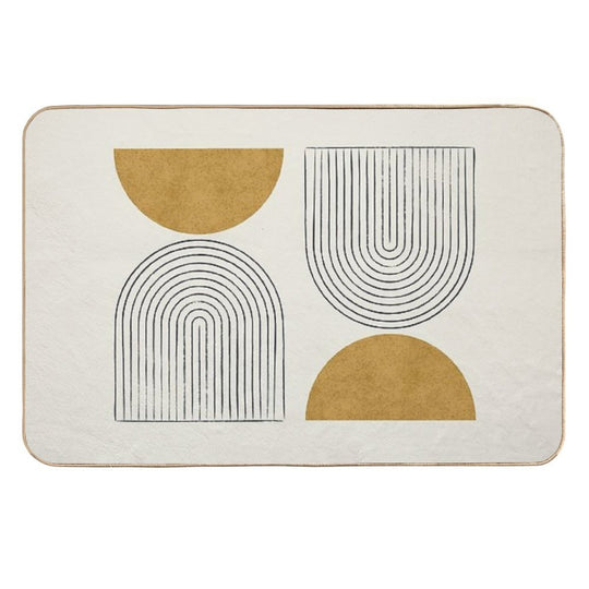 Arch Balance Gold - Mid Century Modern  Multi-Purpose Bath Mat