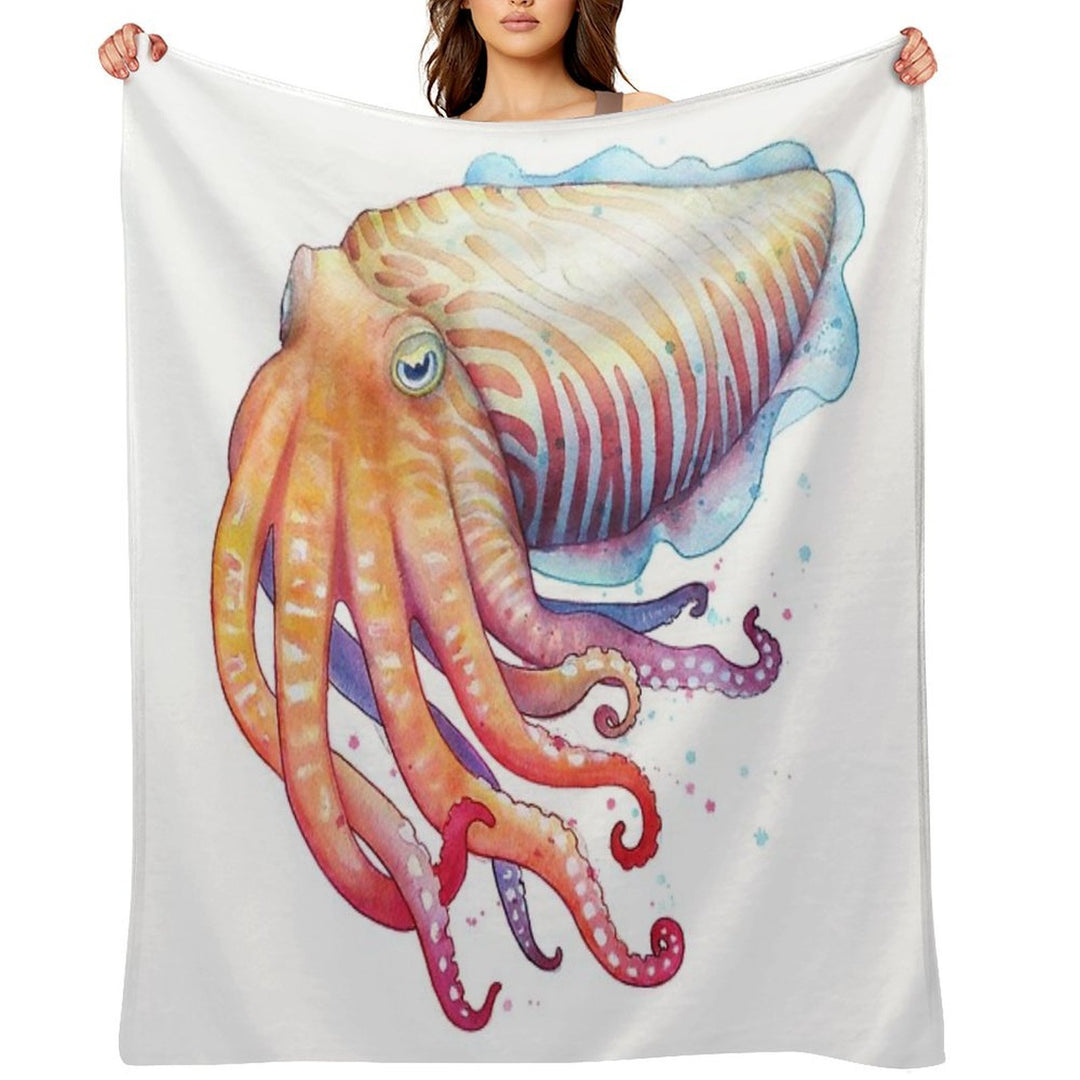 Cuttlefish Multi-functional Throw Blanket