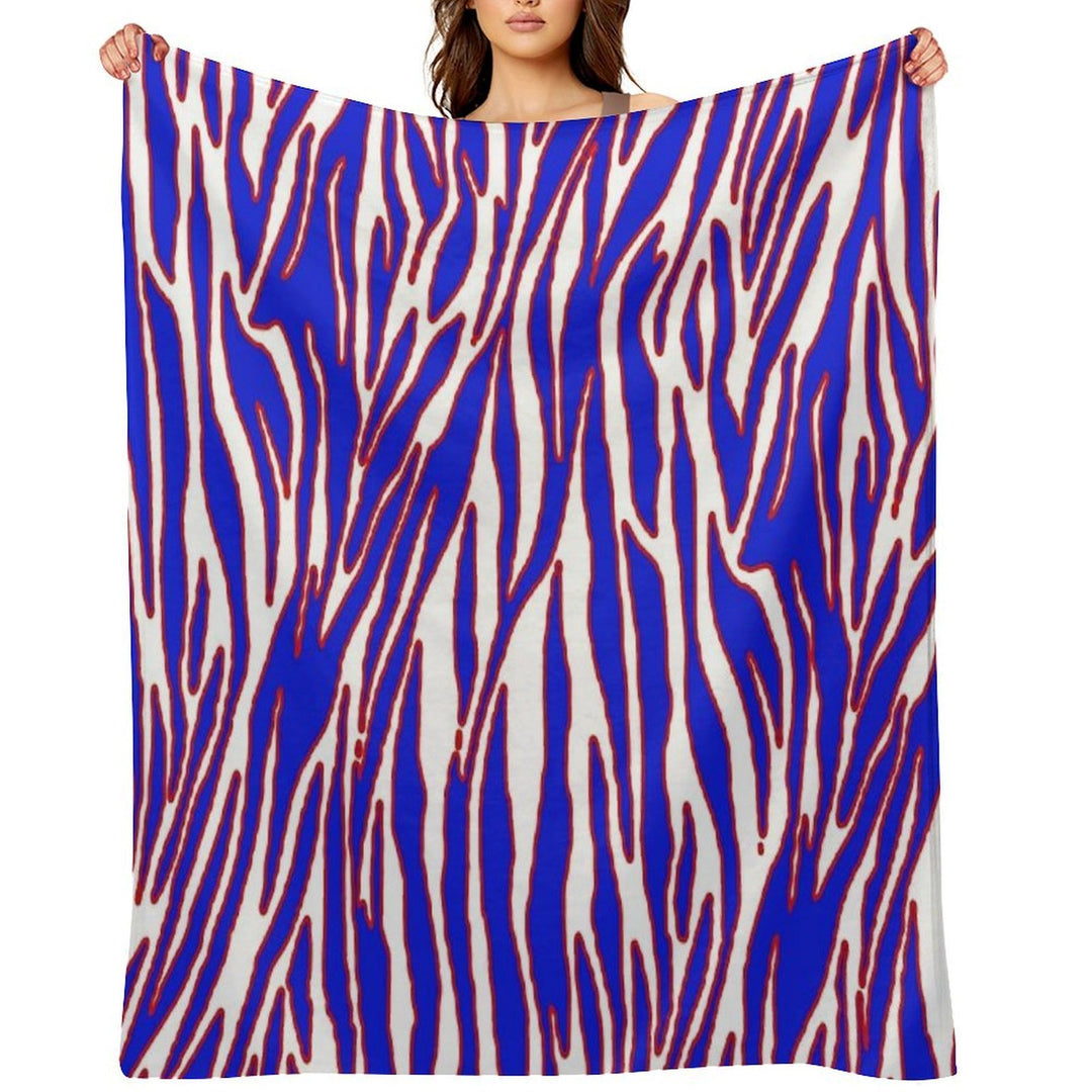 Zuba Print Pattern Eco-conscious Throw Blanket