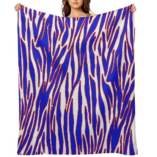 Zuba Print Pattern Eco-conscious Throw Blanket