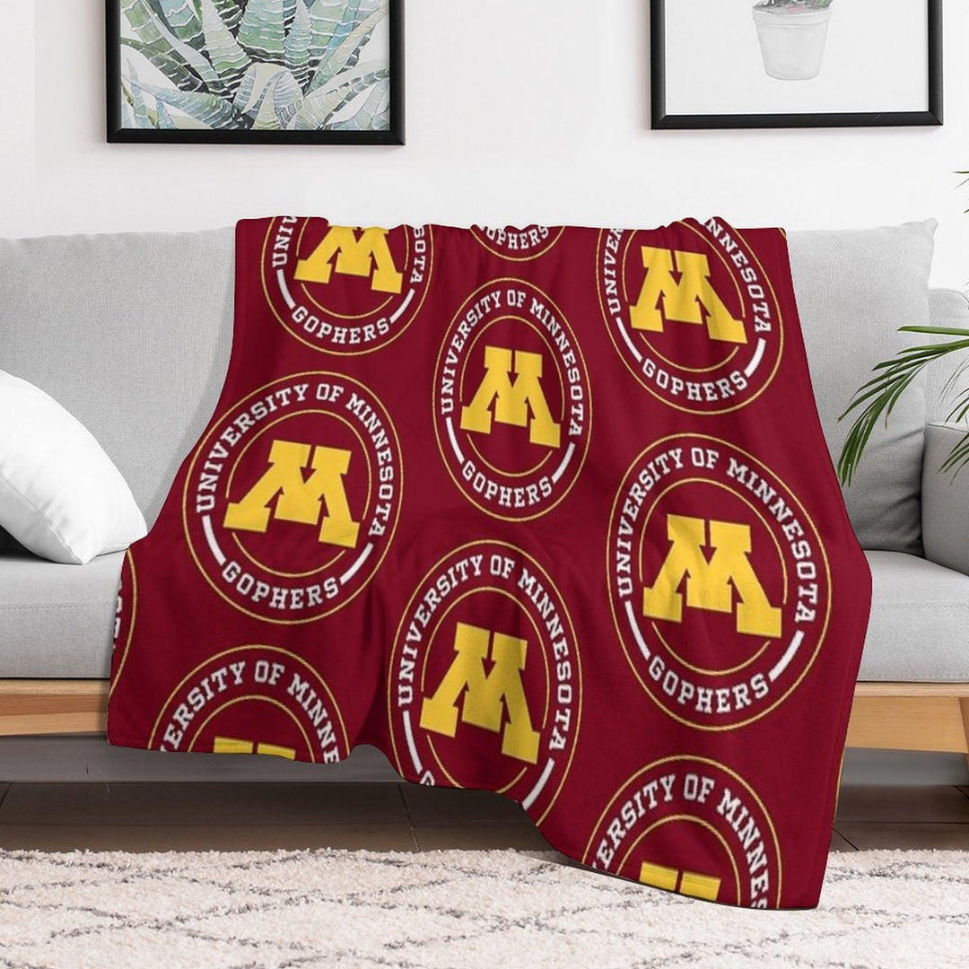 Gophers - Circle Design Eco-conscious Throw Blanket