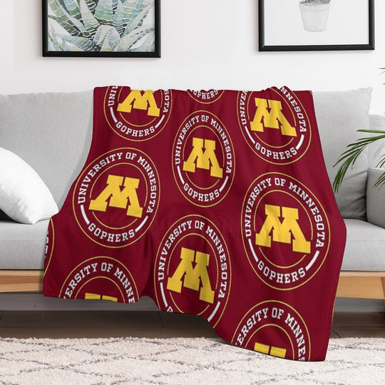 Gophers - Circle Design Eco-conscious Throw Blanket