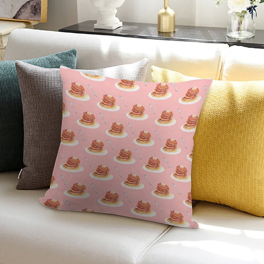 Pancake Pattern Soft Warmth Comfort Throw Pillow