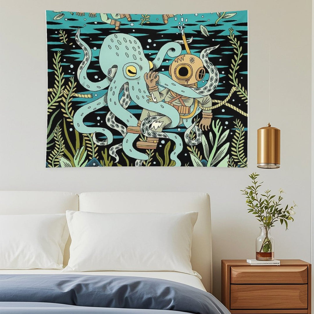 Diver Tapestry