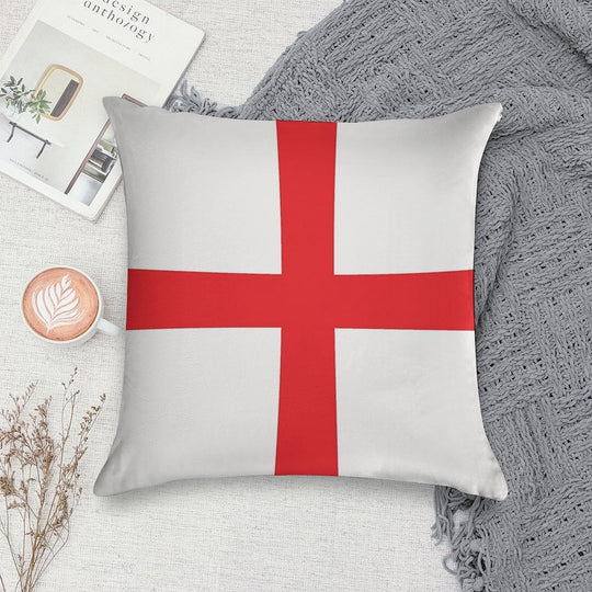 World of Color Flags - Country Cushion - Flag of England Soft Hidden Zipper Throw Pillow
