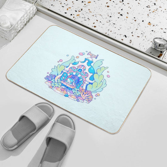 Shark Cottage  Non-Slip Bath Mat