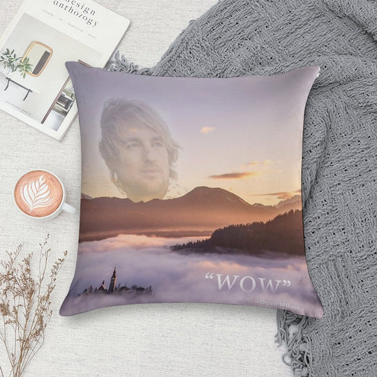 WOW - Owen Wilson Soft Bedroom Essential Throw Pillow
