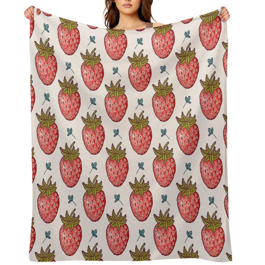 Strawberry Fields Premium Throw Blanket