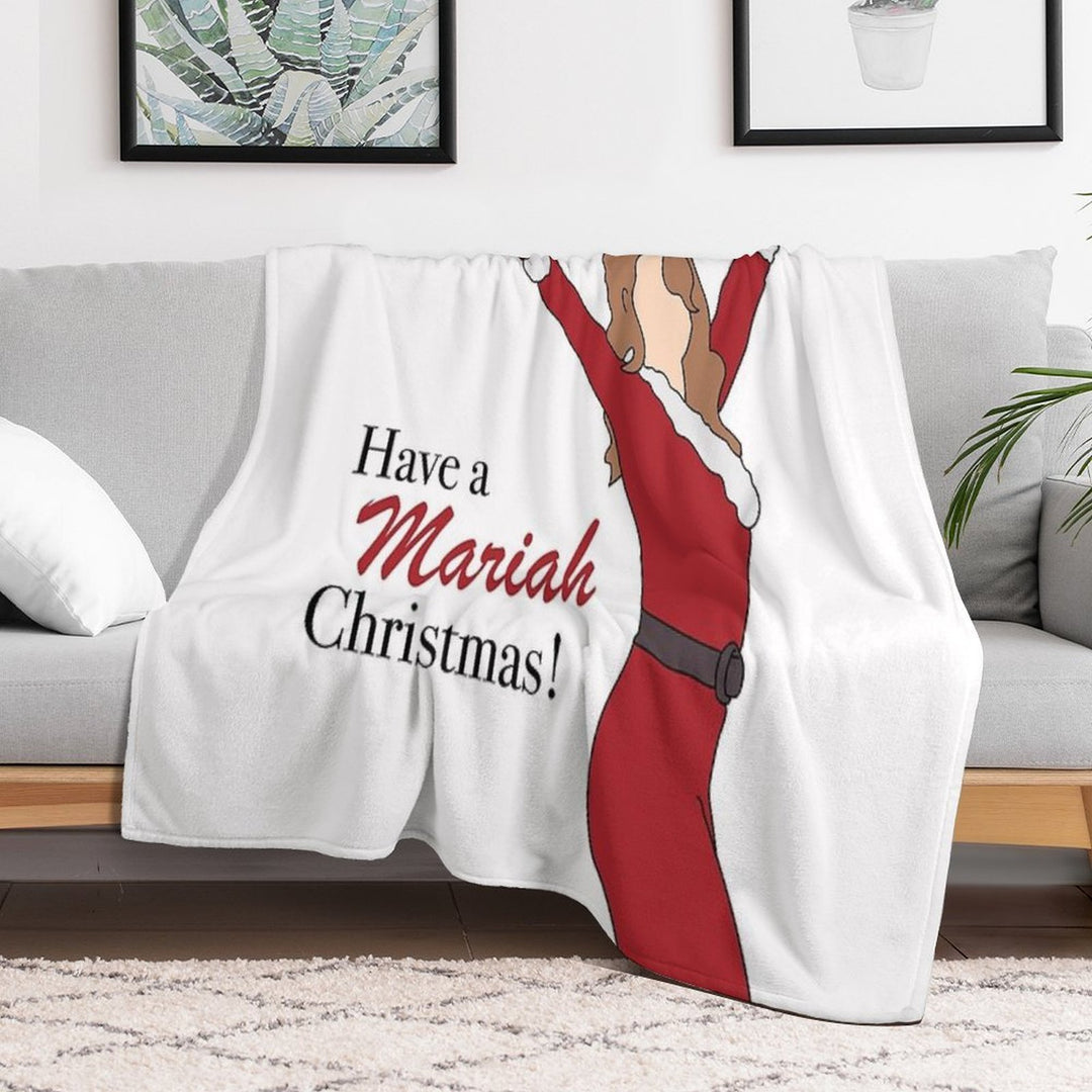 Have A Mariah Christmas ! Plush Throw Blanket