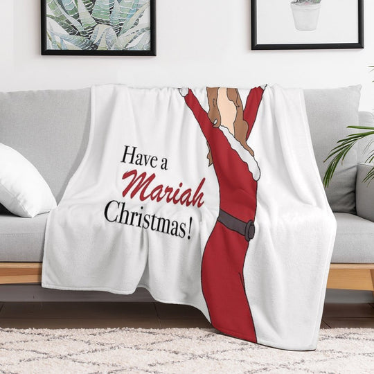 Have A Mariah Christmas ! Plush Throw Blanket