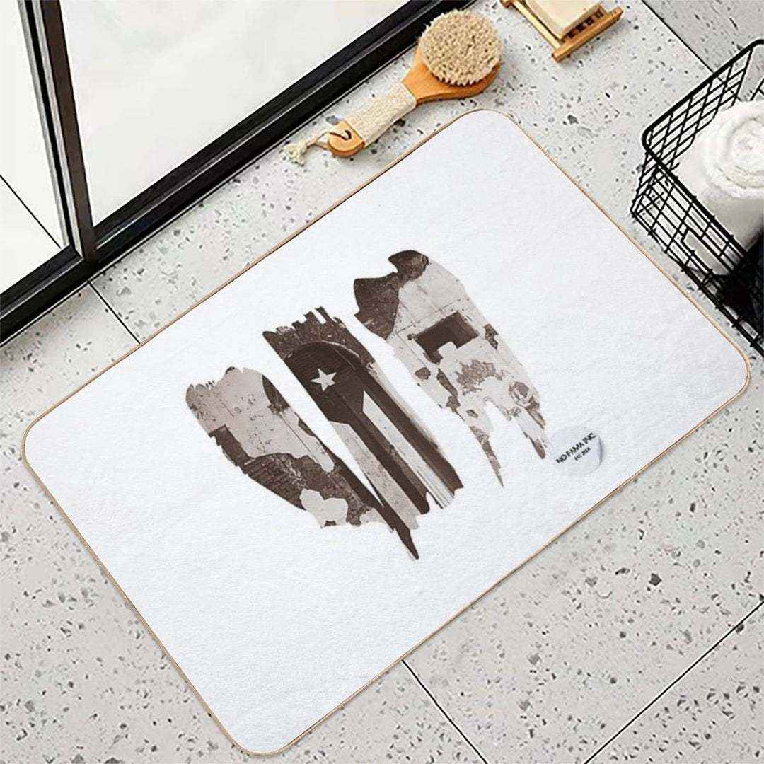 Travel The World Puerto Rico  Anti-Trip Bath Mat