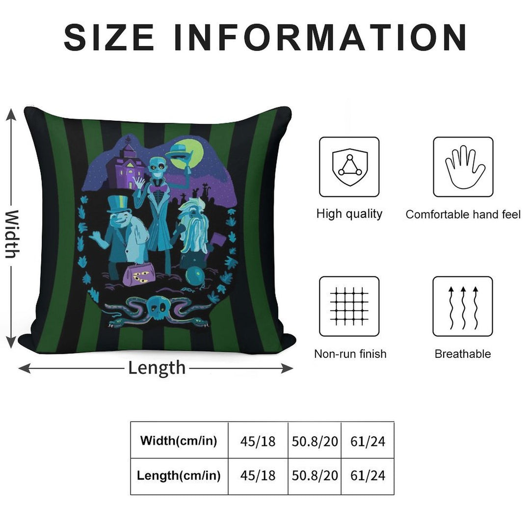 Haunted Mansion Soft Multiple Sizes Throw Pillow