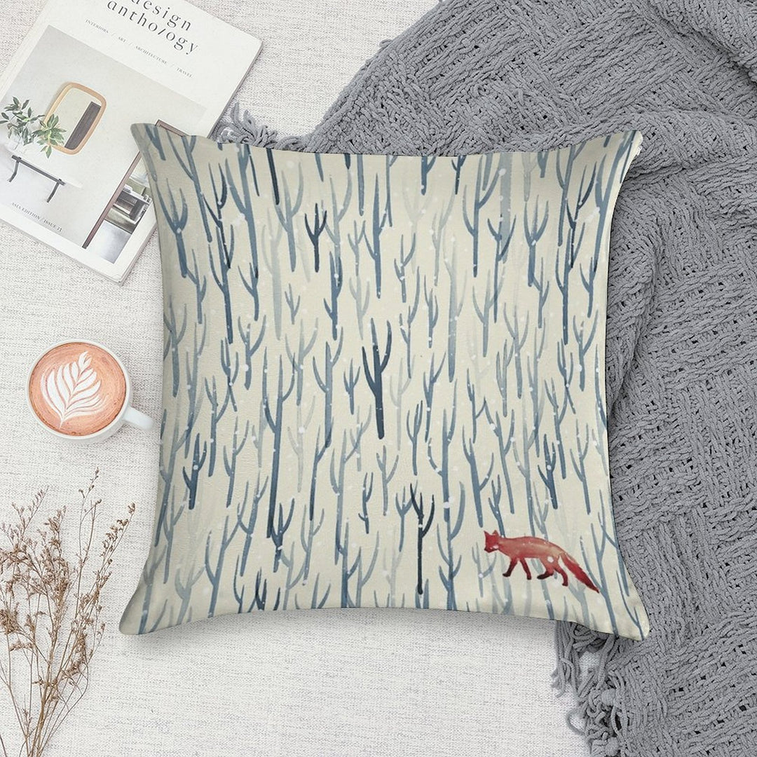 Winter Wood Soft Warmth Comfort Throw Pillow