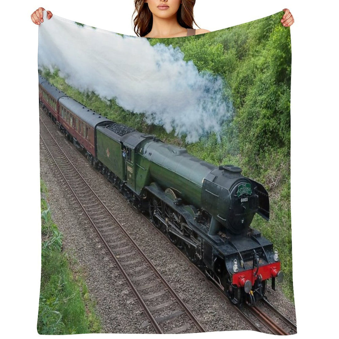 The Flying Scotsman Machine-washable Throw Blanket