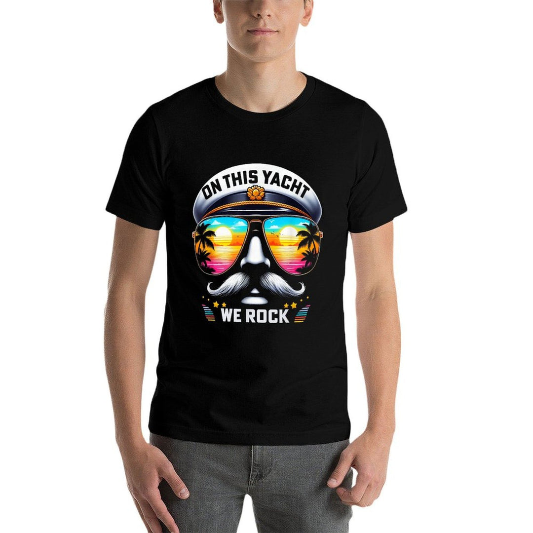 On This Yacht We Rock Funny Yacht Rock Captain  Stretchy T-Shirt