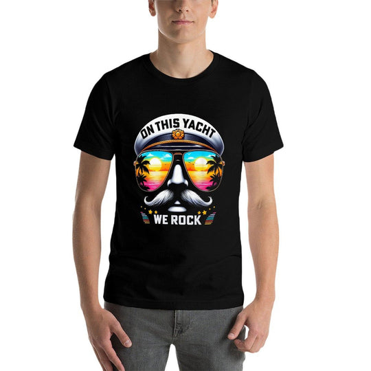 On This Yacht We Rock Funny Yacht Rock Captain  Stretchy T-Shirt