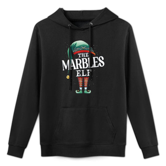 Marbles Elf Christmas Group Xmas Pajama Party All-Day Comfort Hoodie