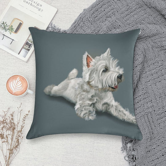 West Highland Terrier Westie Soft Gift Ready Throw Pillow
